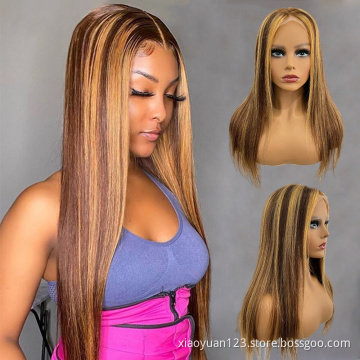Black Friday on Sale10a Brown Highlight Hair Wigs Brazilian Virgin Lace Front Wig Natural Pre-plucked Hairline Lace Frontal Wigs